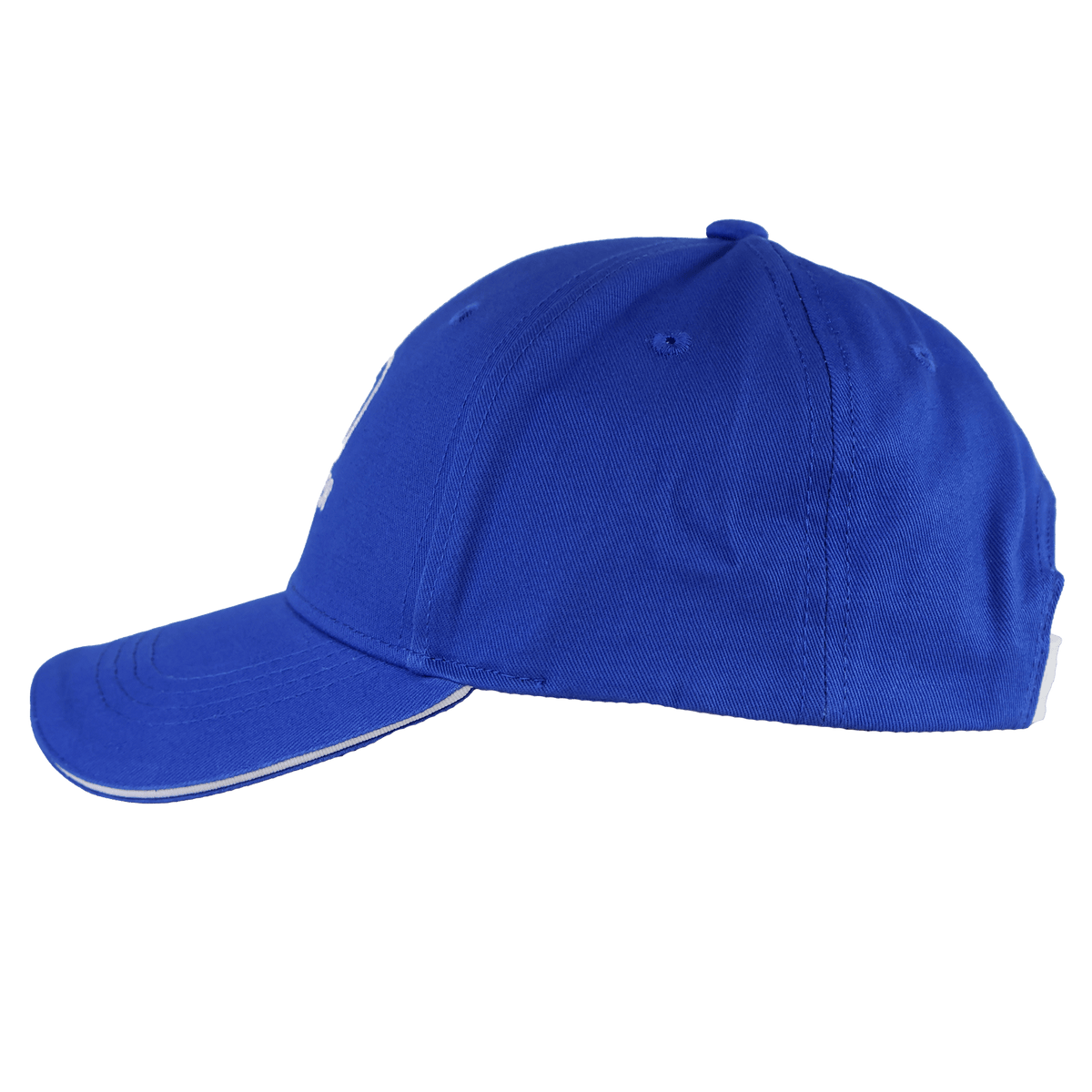 The Leinster 24/25 Snap Back Cotton Twill Cap by Castore is displayed from the side against a white background.