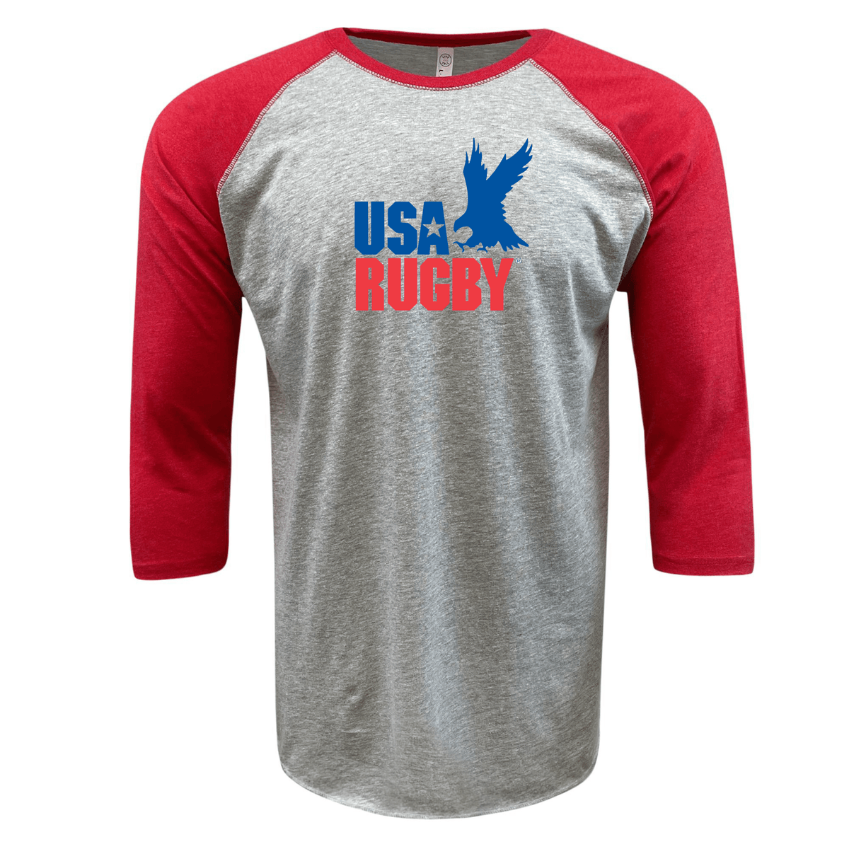WRS LAT USA Rugby Throwback Baseball 3/4 Sleeve T-shirt.