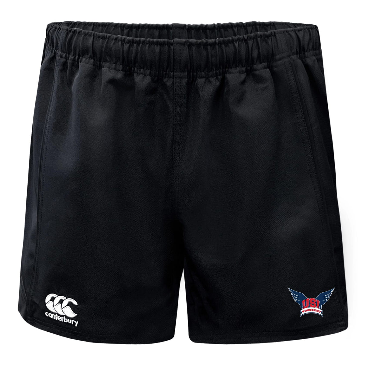 The University of Southern Indiana Women Advantage Rugby Shorts by EMB Canterbury feature an elastic waistband, Canterbury branding, and moisture-wicking fabric to keep you cool and comfortable during intense matches.