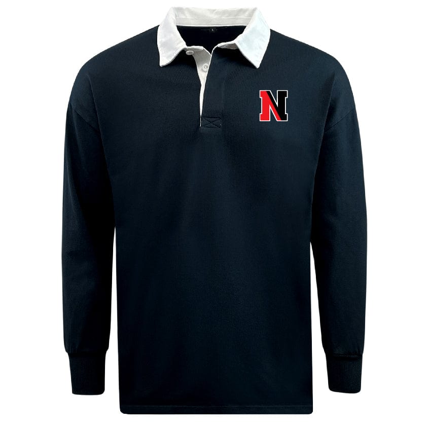 Northeastern University Rowing Classic Long Sleeve Solid Rugby Jersey