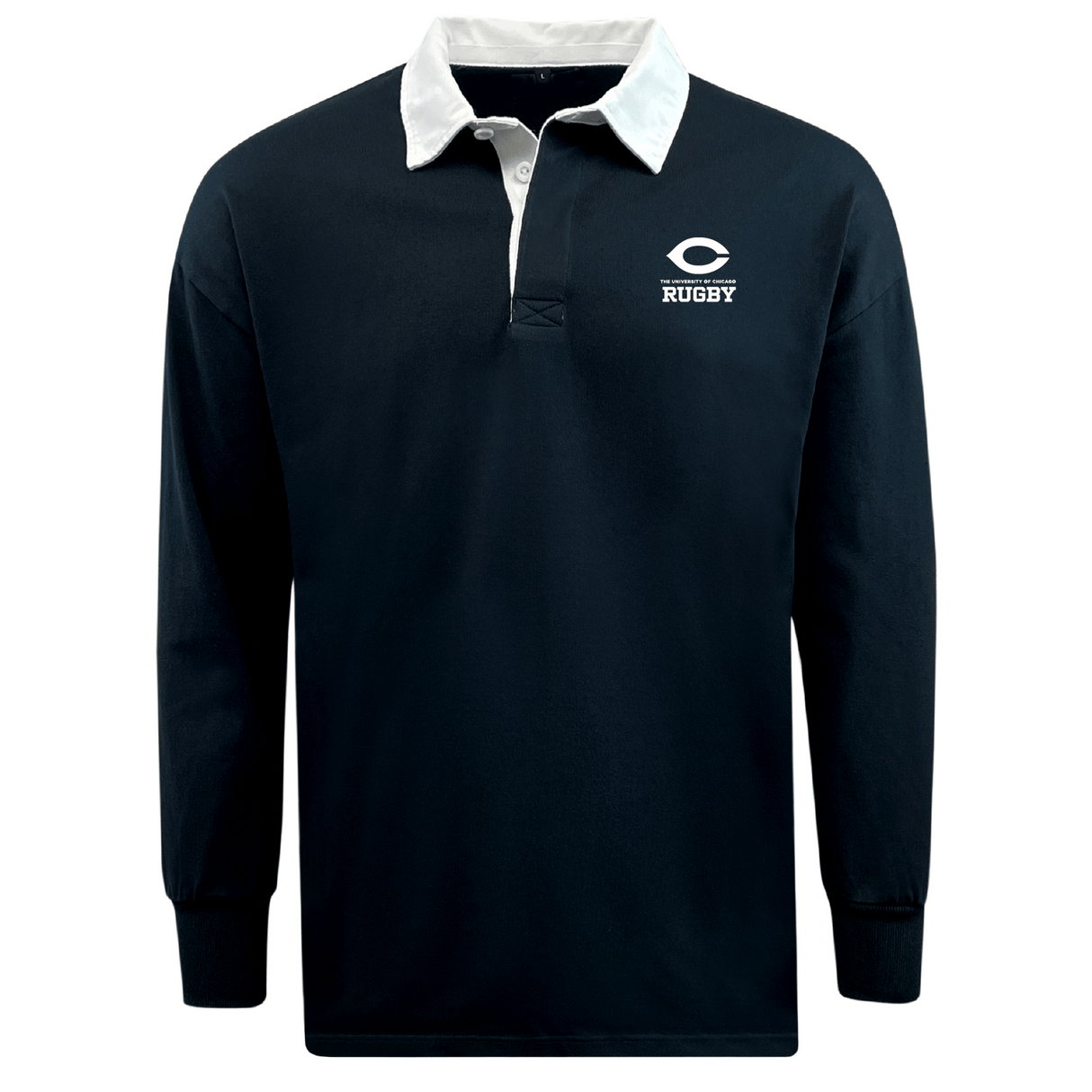 University of Chicago Classic Long Sleeve Solid Rugby Jersey