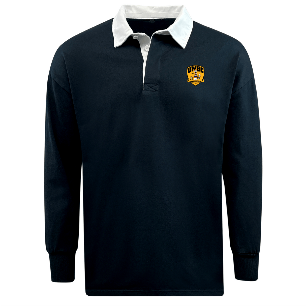 University of Maryland Baltimore County Rugby Classic Long Sleeve Solid Rugby Jersey