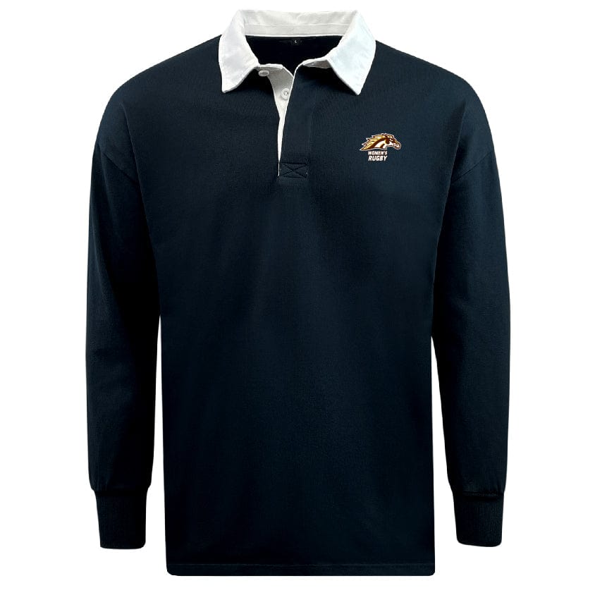 Western Michigan University Classic Long Sleeve Solid Rugby Jersey