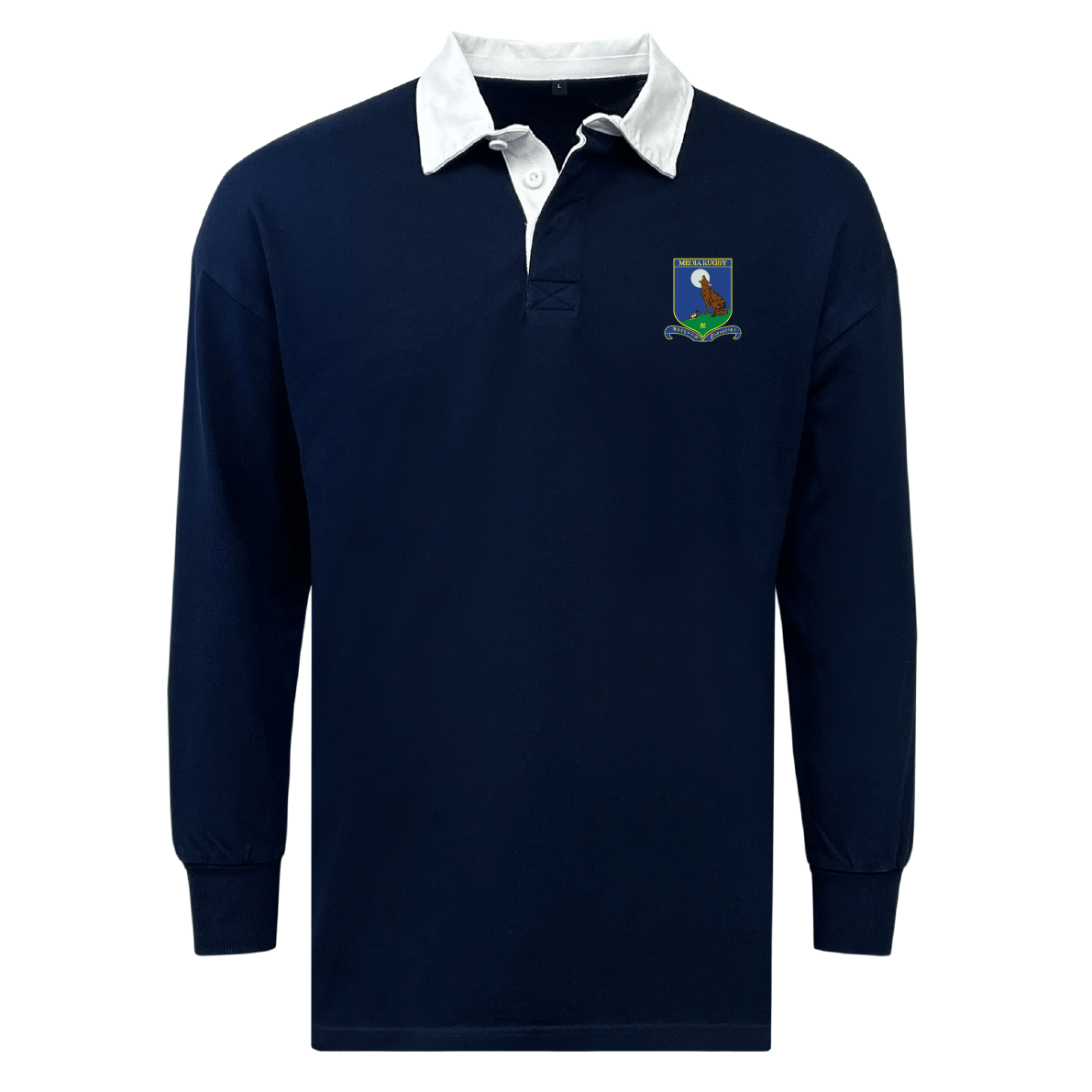 Media Rugby Classic Long Sleeve Solid Rugby Jersey