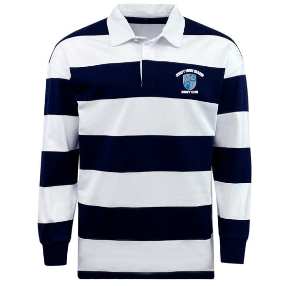 Jersey Shore Sharks Classic Long Sleeve Hooped Rugby Jersey