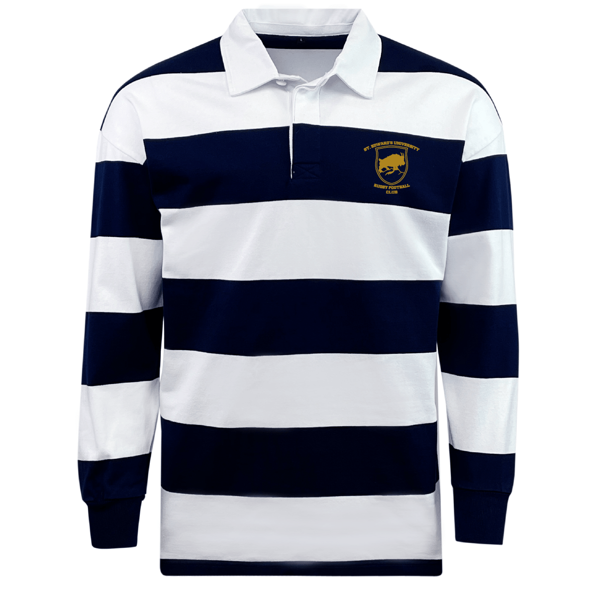 St Edwards University RFC Classic Long Sleeve Hooped Rugby Jersey