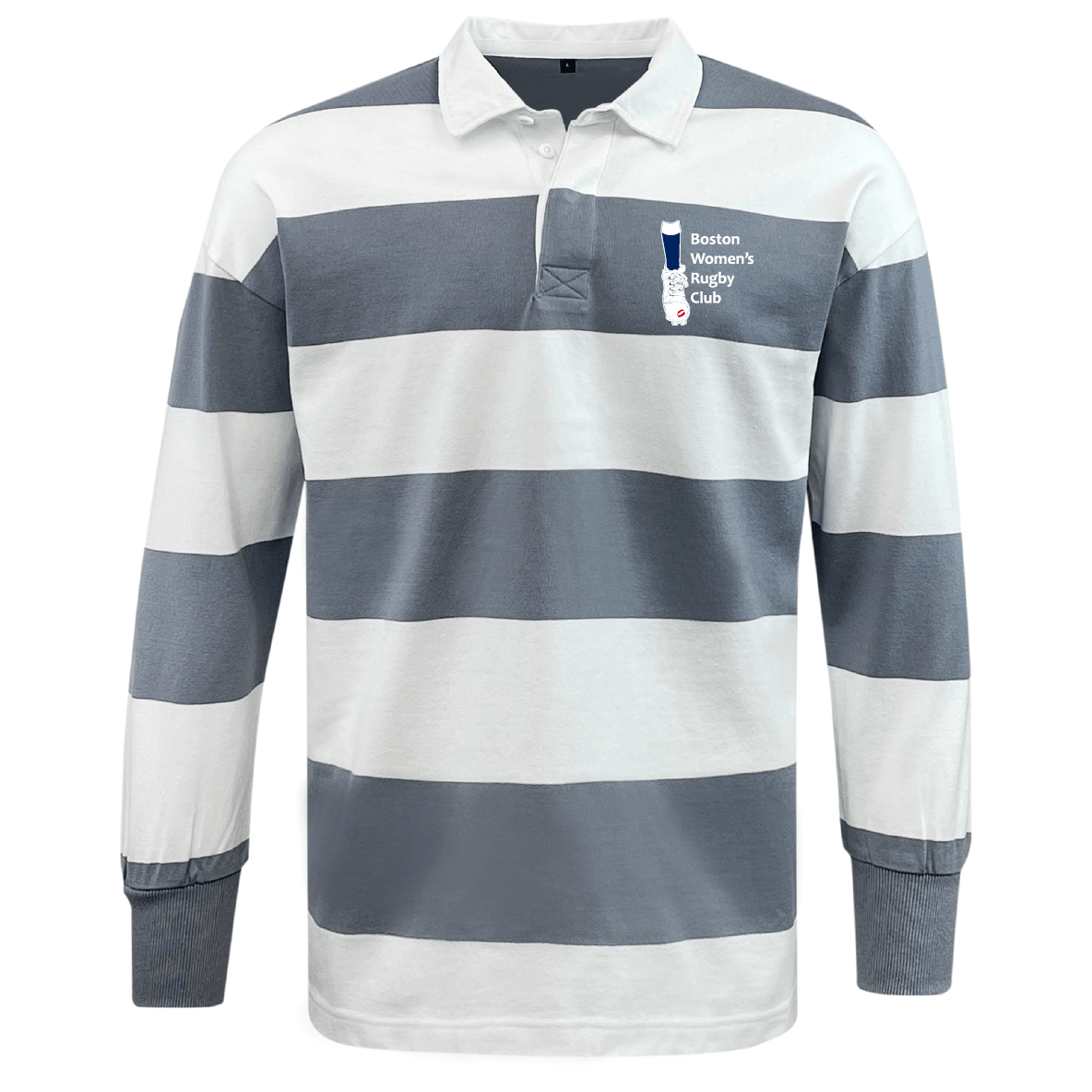 Boston Women's RFC Classic Long Sleeve Hooped Rugby Jersey