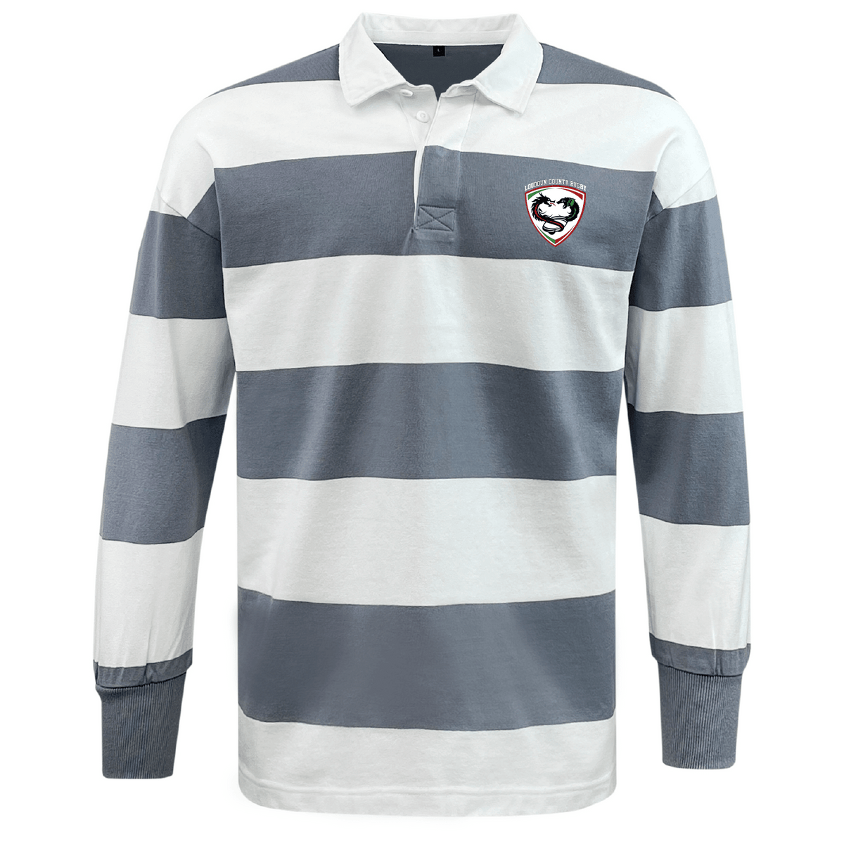 Loudoun Classic Long Sleeve Hooped Rugby Jersey