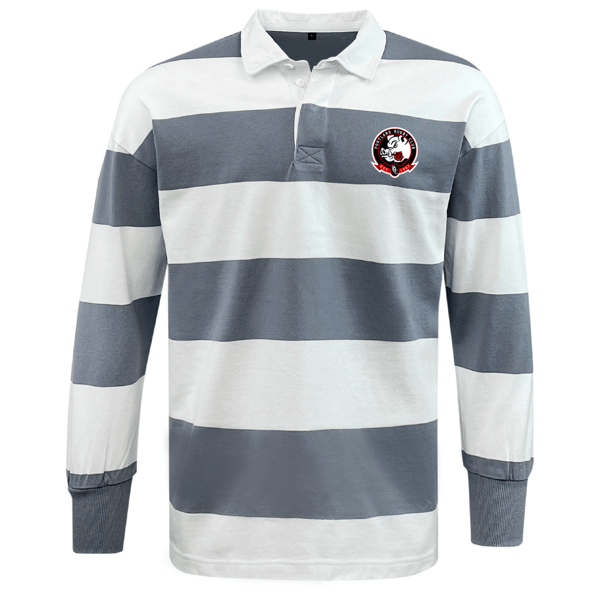 Portland Rugby Classic Long Sleeve Hooped Rugby Jersey