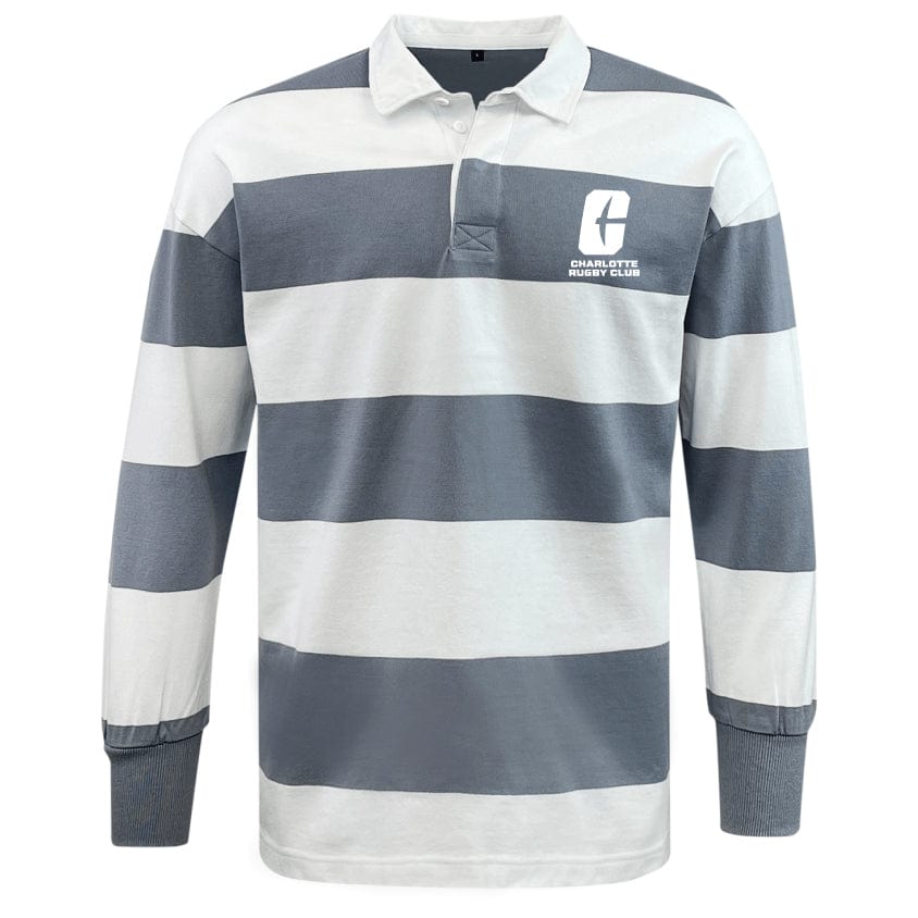 UNC Charlotte Classic Long Sleeve Hooped Rugby Jersey