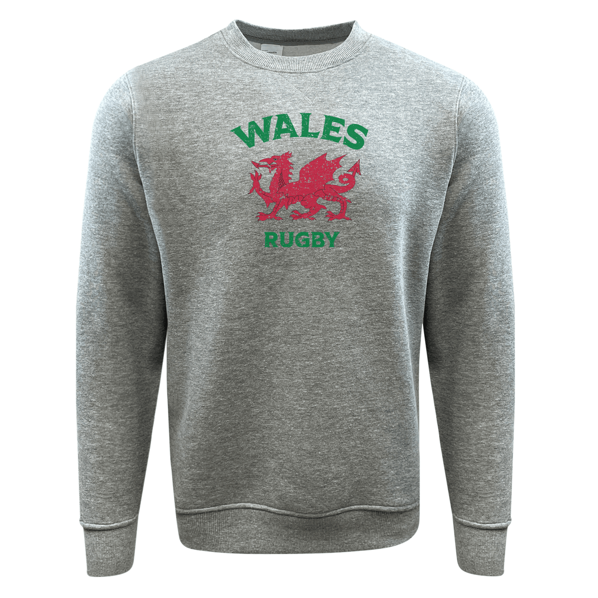 This Nations of Rugby Wales Rugby fleece crewneck sweatshirt by WRS Augusta is perfect for rugby enthusiasts.