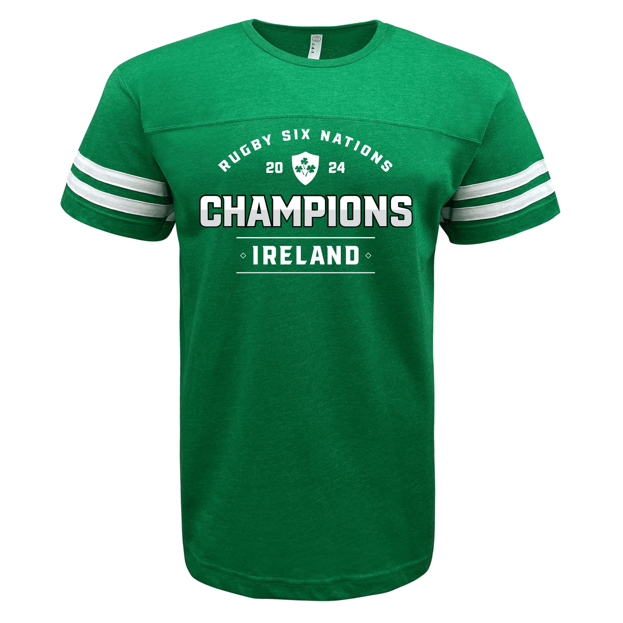 Ireland 6 Nations 2024 Champions Football Tee for rugby six nations by WRS LAT.