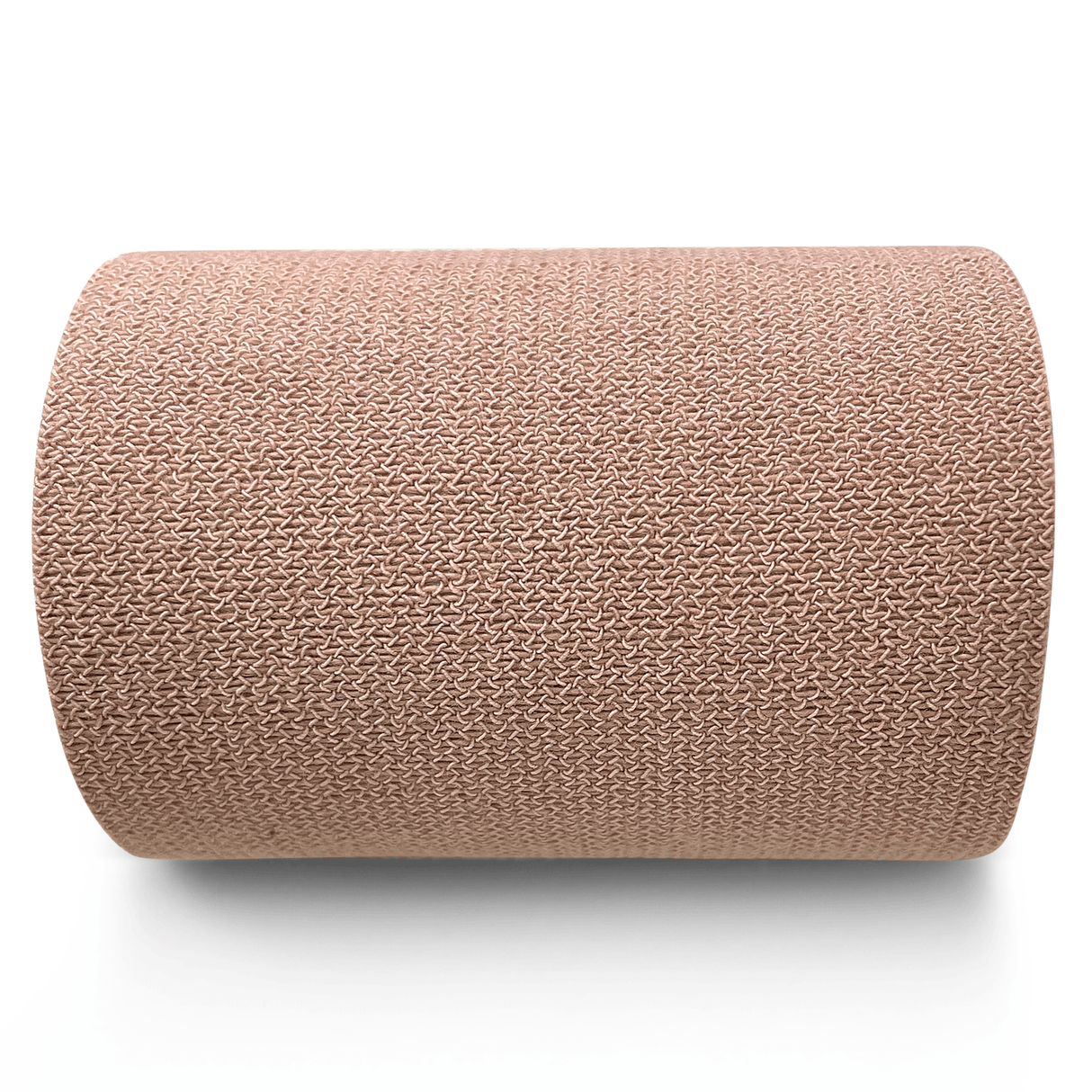 Light tan 3 inch wide adhesive bandage tape.