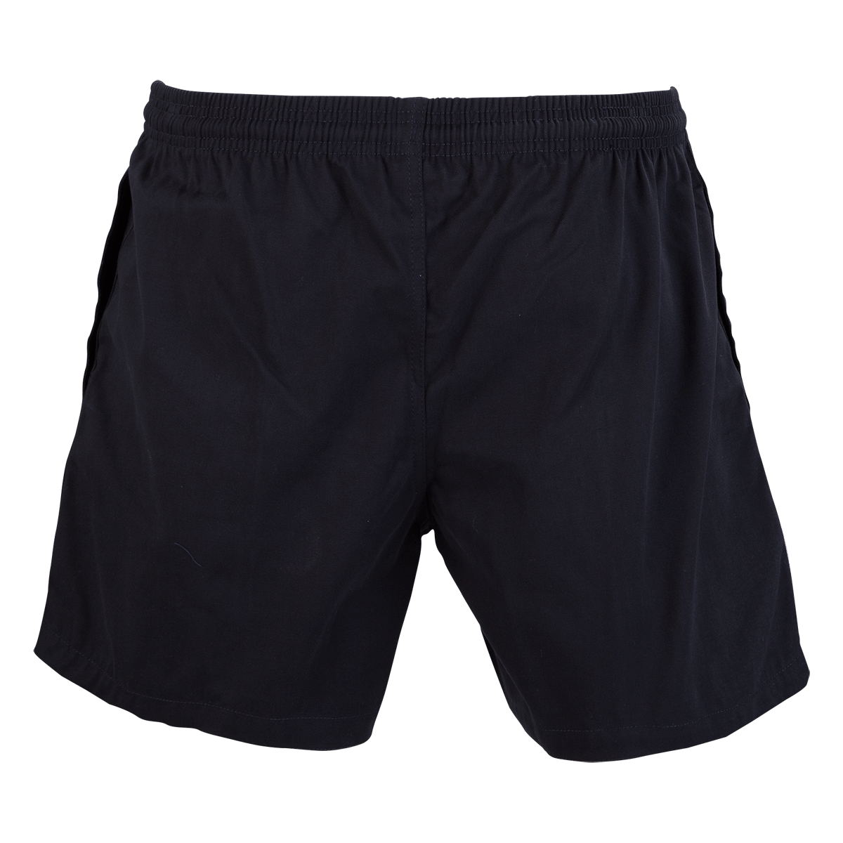 A close up of Raleigh Rugby Venom Gilbert Black Kiwi Pro Youth Rugby Shorts on a green background.