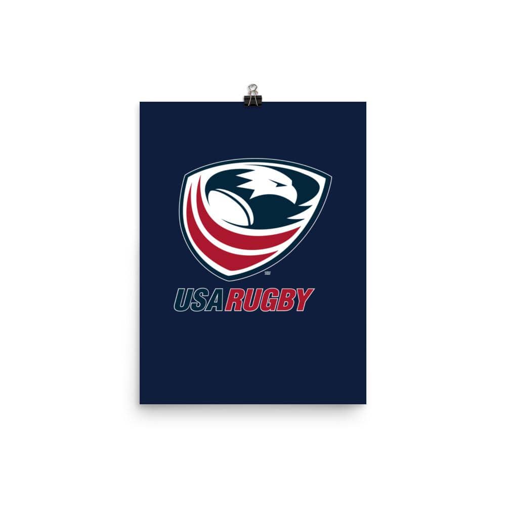 A PF LIC USA Rugby Poster featuring the USA Rugby logo.