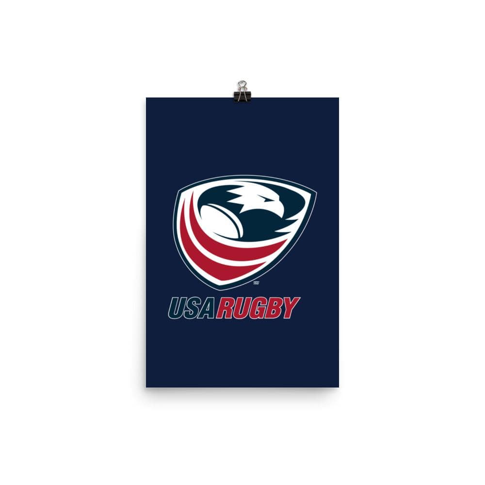 A PF LIC USA Rugby Poster featuring the USA Rugby logo.