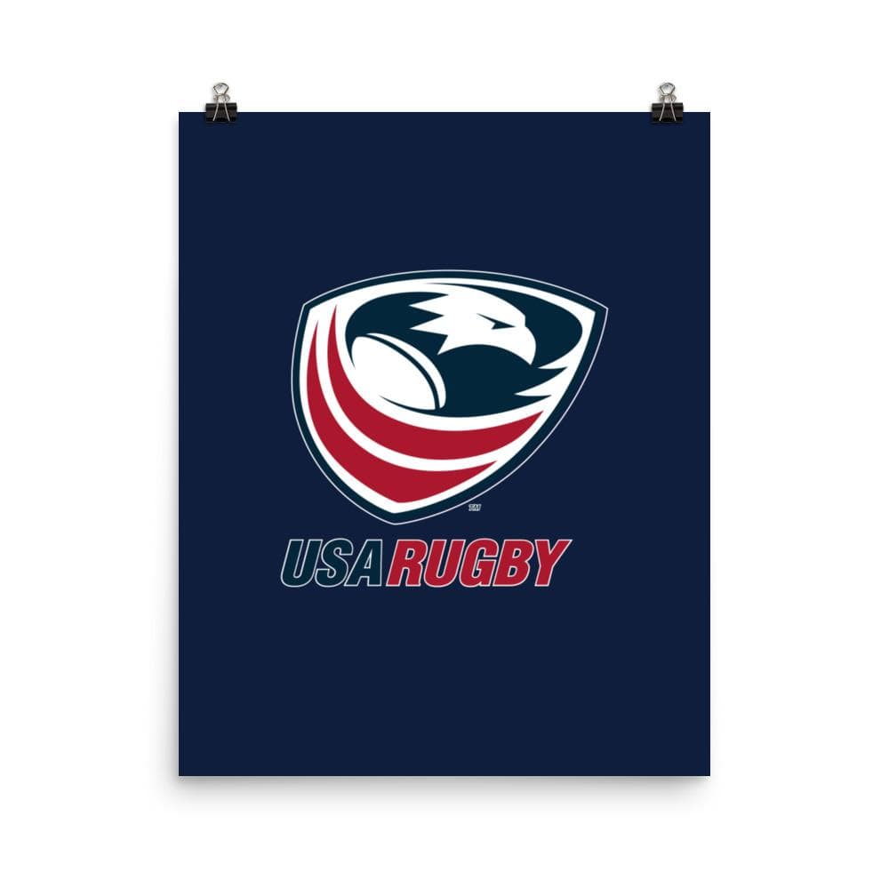 A PF LIC USA Rugby Poster featuring the USA Rugby logo.