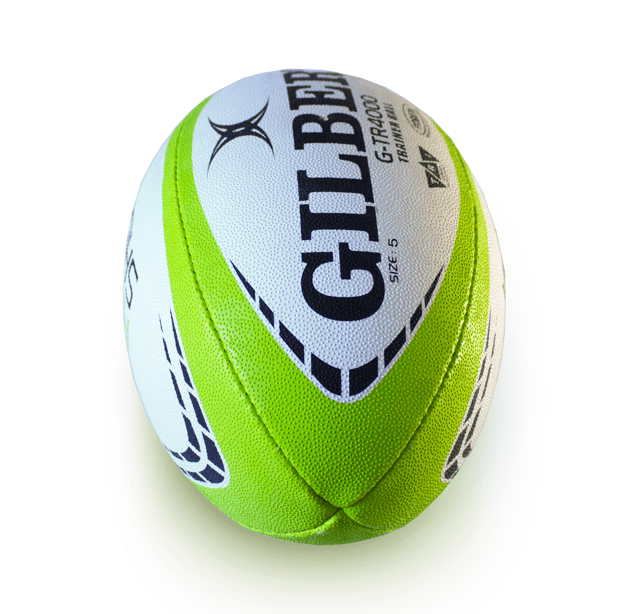 end cap size 5 Gilbert G-TR4000 rugby trainer ball practice