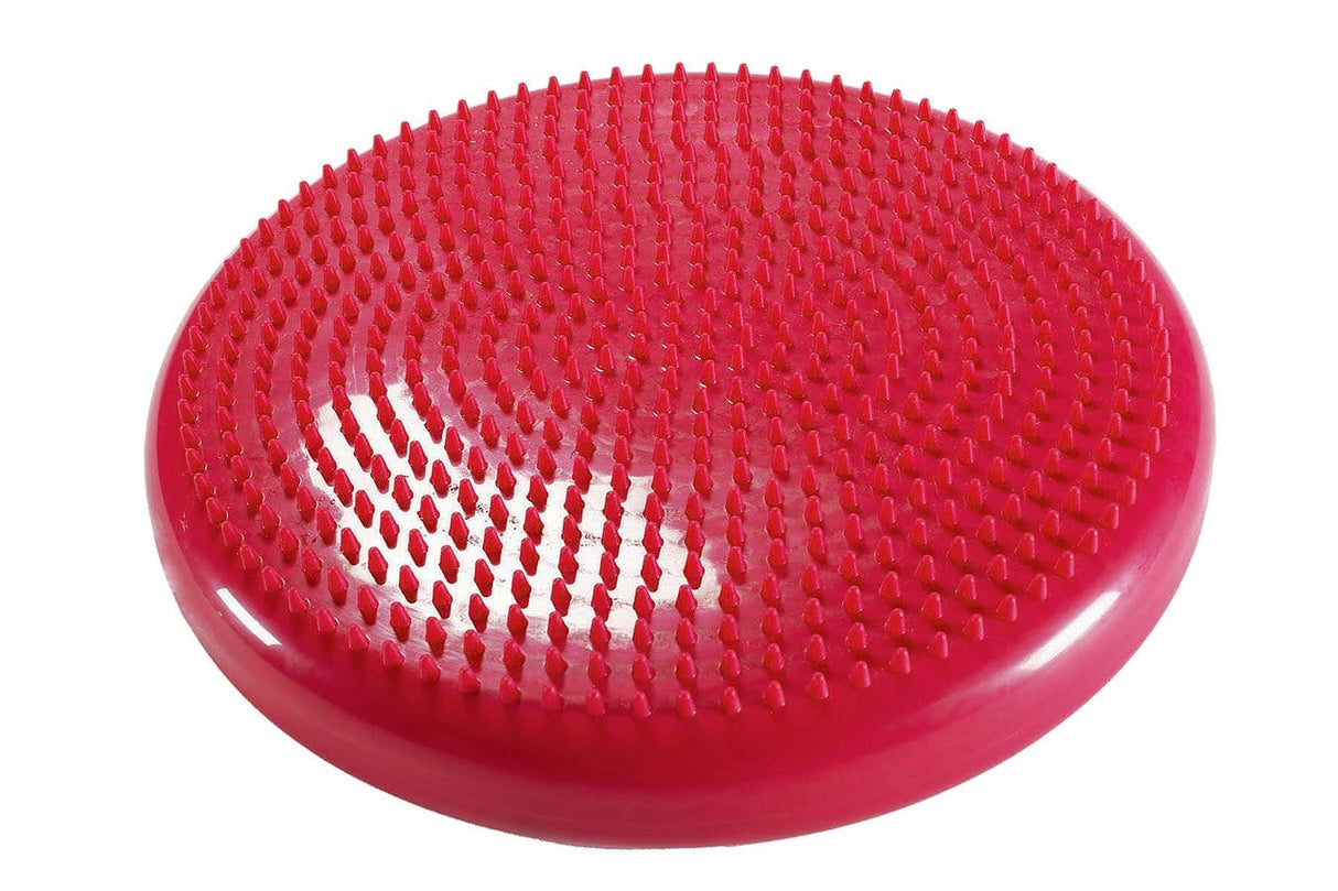 Close Up of Red Wobble Pillow