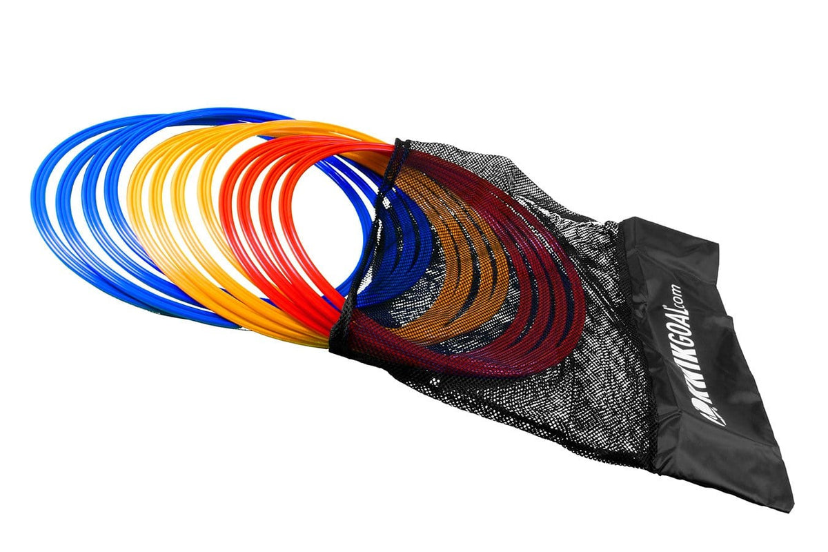 Speed Rings In Black Carry Bag With White Kwik Goal Logo