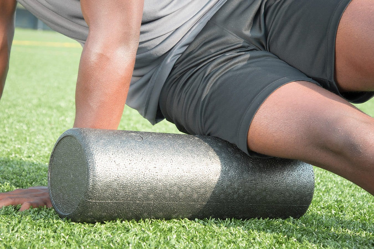 Close Up of Recovery Foam Roller in Use