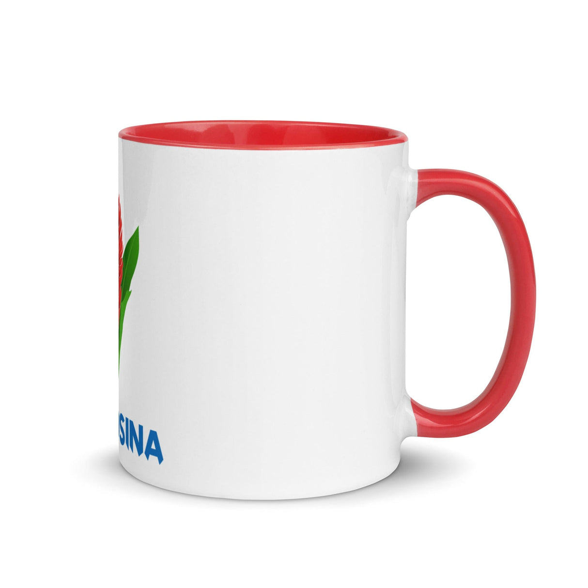 A PF Manusina Rugby Mug with a green apple on it.