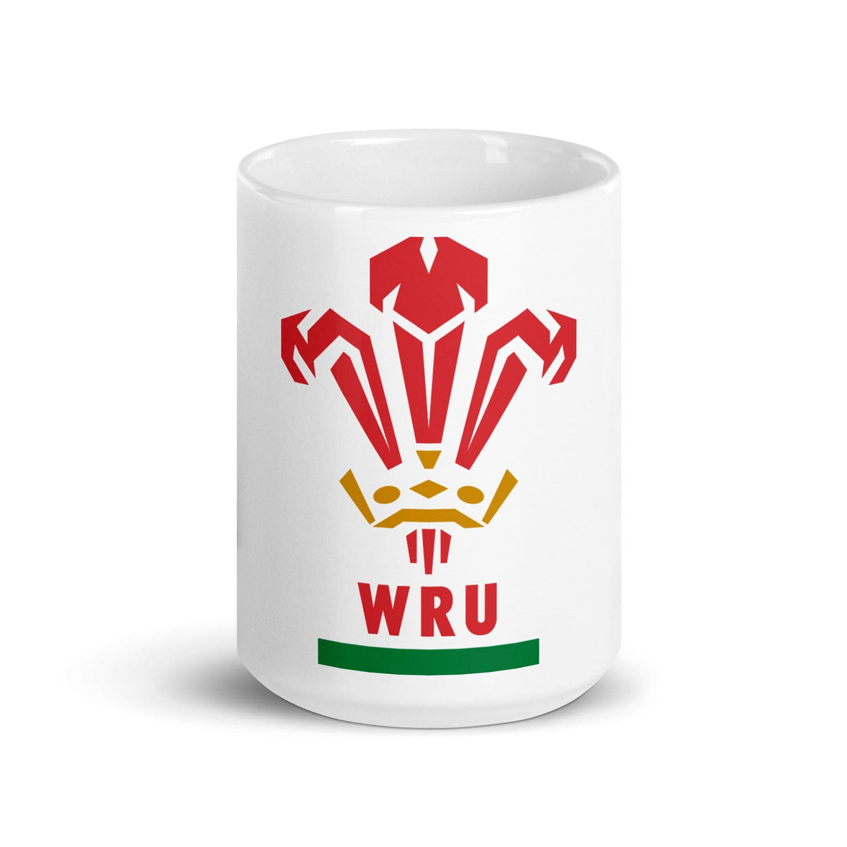A Wales Rugby Union Mug (11oz) with the words wru on it.