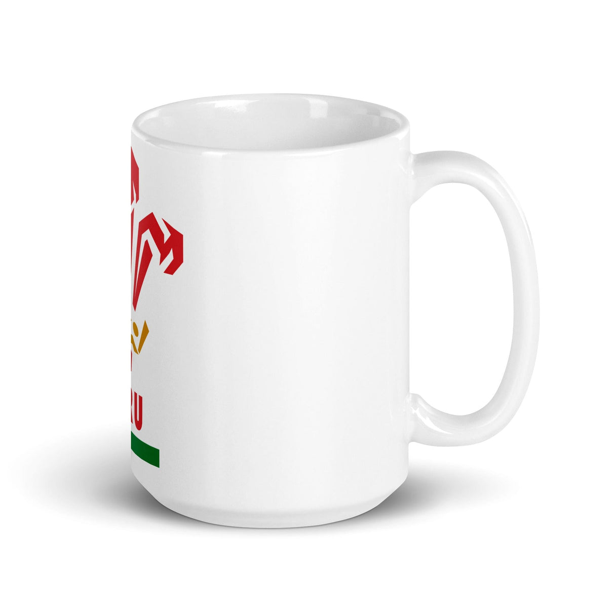 a Wales Rugby Union Mug (11oz) with the flag of Kenya on it.