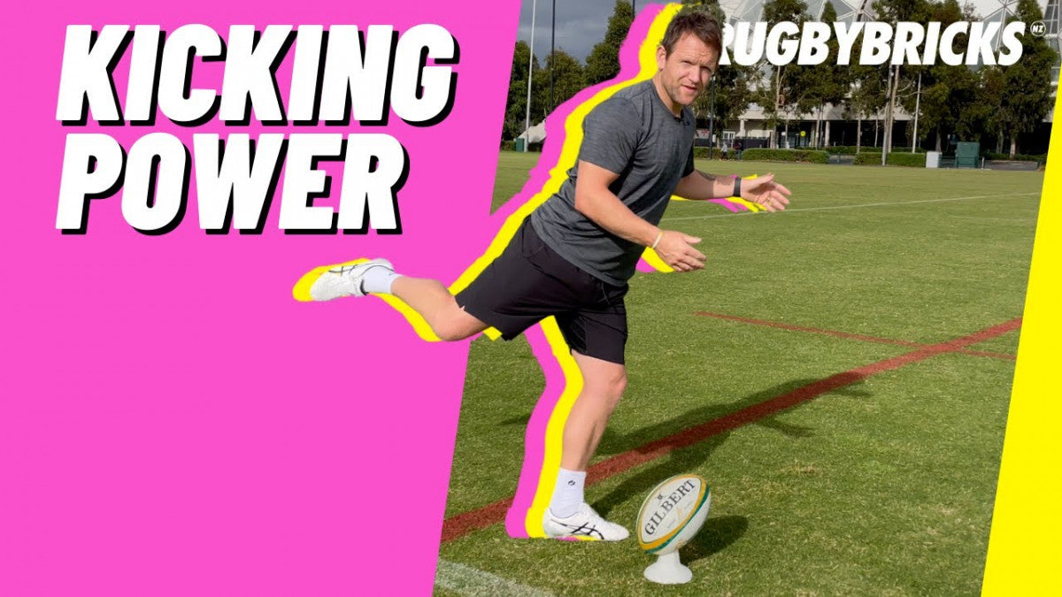 How To Kick The Rugby Ball Further | @rugbybricks | 01 Kicking Power