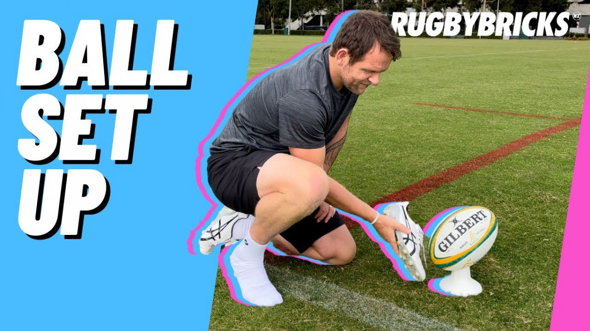 How to Kick a Rugby Ball | @rugbybricks Ball Set Up Tip