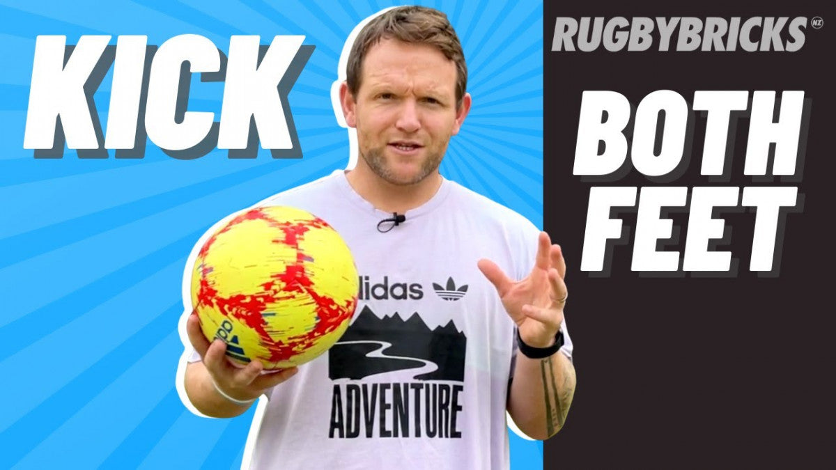 How To Kick off Both Feet | @rugbybricks.