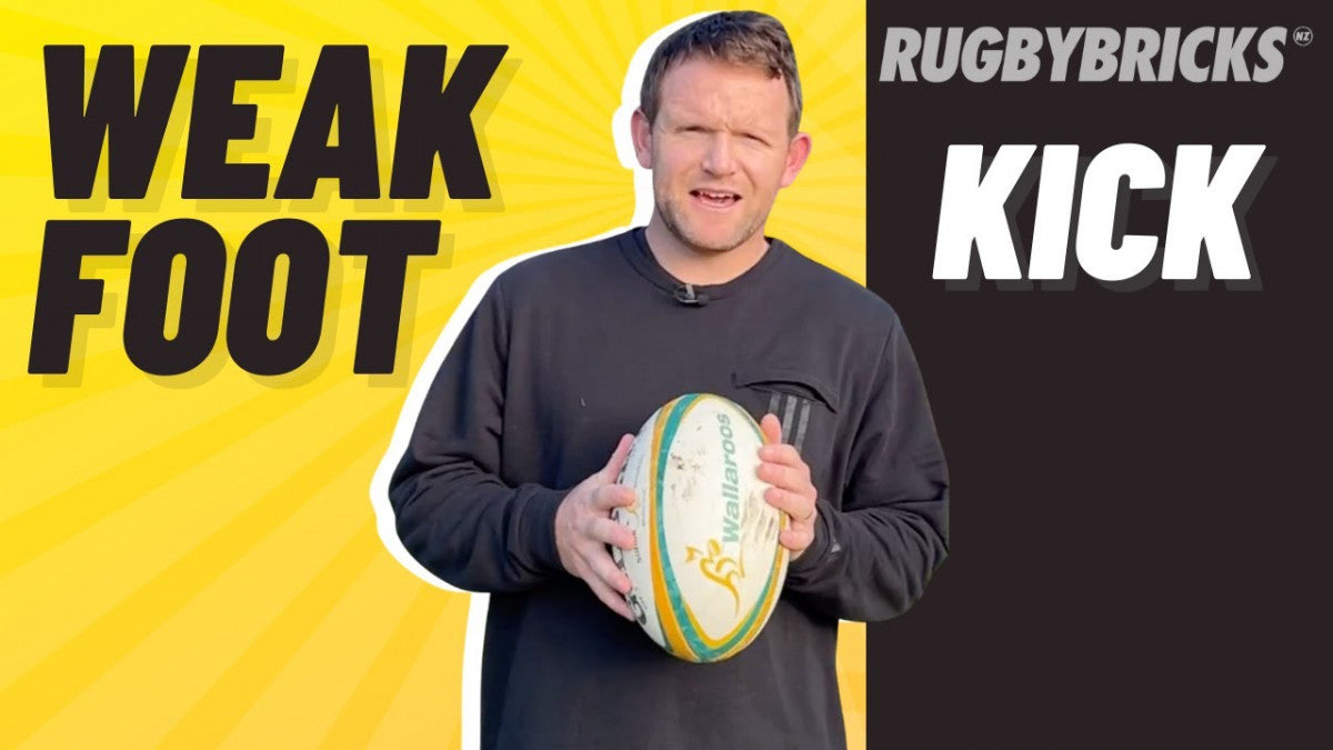 Rugby Non Dominate Foot Kicking | @rugbybricks.
