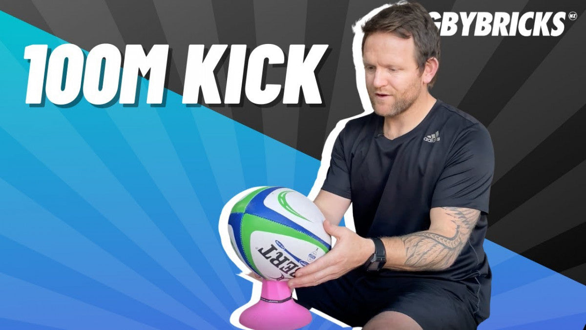 Longest Kick 100m | @rugbybricks – World Rugby Shop