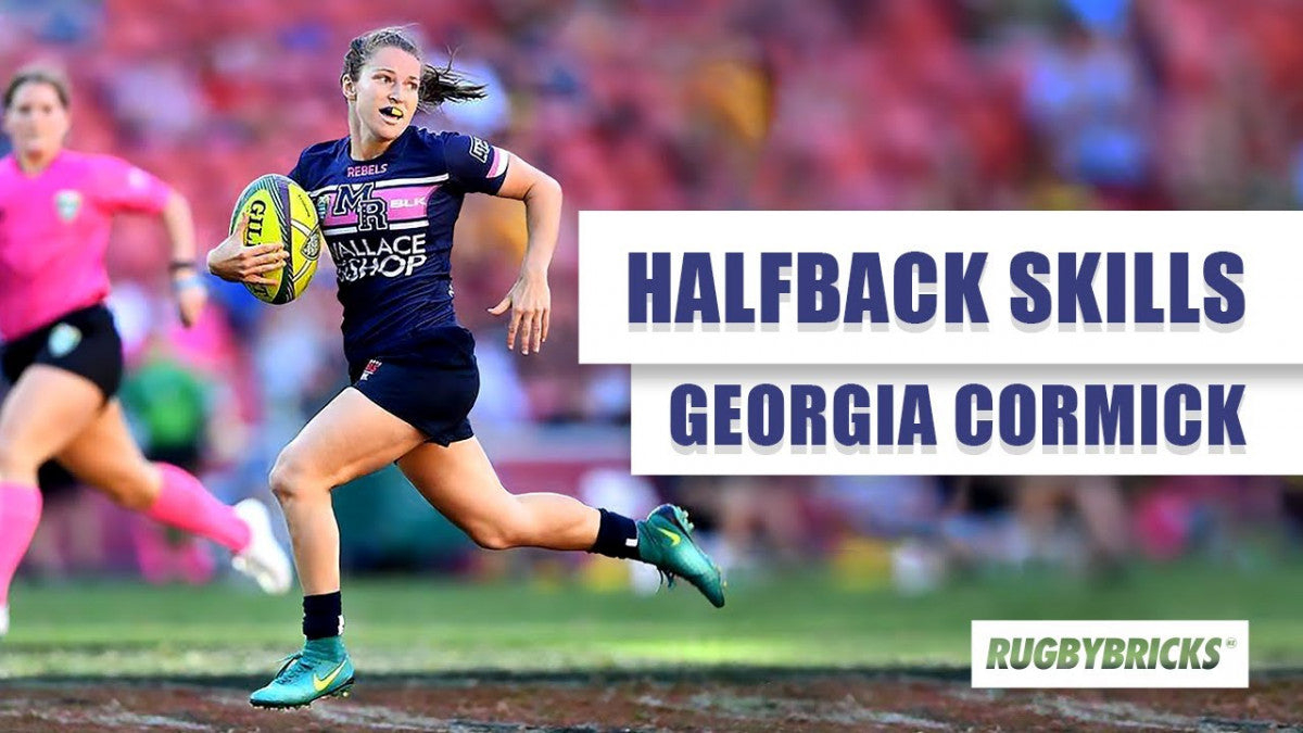 Wallaroos Georgia Cormick | @rugbybricks Pass & Box Kick Drill