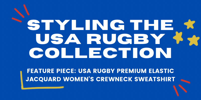 Style Guide for USA Rugby Jacquard Sweatshirt