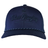 The EMB Augusta USA Rugby Tonal Elevated Eagle Braid Trucker Cap is navy blue with "USA Rugby" and an eagle logo embroidered on the front, plus a dotted pattern accenting the brim for added style.
