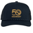 The black USA Rugby 50th Anniversary Trucker Snapback Braid Cap by EMB Augusta showcases a gold eagle and stars logo.