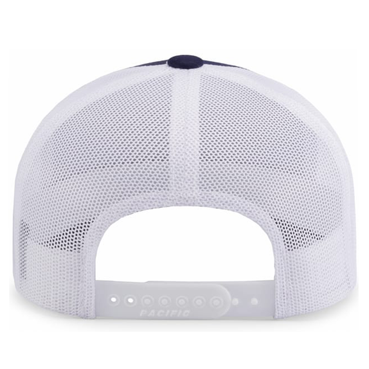 The Augusta Sportswear Trucker Snapback Braid Cap features a white mesh back, adjustable snap closure, and curved visor.