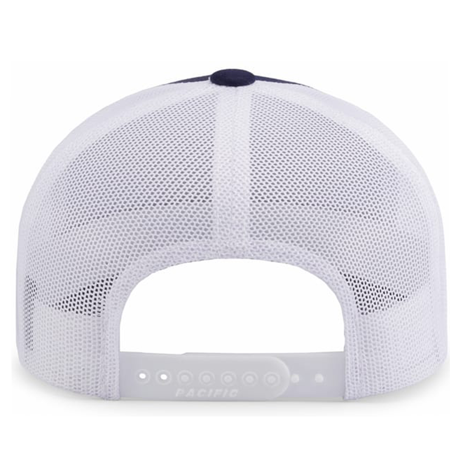 The Augusta Sportswear Trucker Snapback Braid Cap features a white mesh back, adjustable snap closure, and curved visor.
