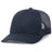 Navy blue Augusta Sportswear Trucker Snapback Cap with a solid front and trucker mesh panels, displayed on a white background.