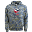 Camofloage hoodie with USAR crest logo on front.