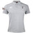 The Dallas Harlequins Lions Origin Waimak Polo by EMB Canterbury is a light grey short-sleeve polo with chest embroidery, a "LIONS" patch on the left sleeve, and made from a comfy cotton-polyester blend.