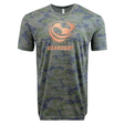 Gray and blue USA Rugby Bronze Camo Edition Supersoft T-Shirt from WRS LAT, featuring the "USA Rugby" logo and an orange rugby ball on the front.