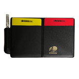 A Kwik Goal Stock Referee Wallet with a pen in it.
