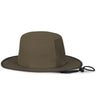 An Augusta Sportswear Perforated Legend Boonie hat with a black band made of moisture-wicking fabric.