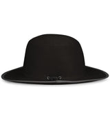 The EMB Augusta Fiji Rugby Perforated Boonie Hat features a wide brim, rounded crown, adjustable chin strap, and moisture-wicking fabric—ideal for fans of the classic Fiji Rugby hat style.