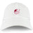 The Guilford College Adult Low-Profile Cotton Twill Dad Cap by EMB S&S Activewear features a maroon rugby ball graphic and "QUAKER RUGBY" embroidered on the front—perfect for fans and players.