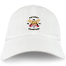The Atlanta Old White Rugby Champs Adult Low-Profile Cotton Twill Dad Cap by EMB S&S Activewear features an embroidered “National Champions 2025” winged rugby ball logo and “OWRFC 1974” on the front.