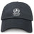 The EMB S&S Activewear Fortivus Academy Adult Low-Profile Cotton Twill Dad Cap features classic team branding with a black cotton twill build and a white embroidered lion shield logo above "FORTIVUS ACADEMY.