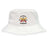 The Atlanta Old White Rugby Champs Crusher Bucket Cap by EMB S&S Activewear features "National Champions 2025" embroidery with a stylized eagle and red, black, and gold accents—ideal for stylish sun protection.